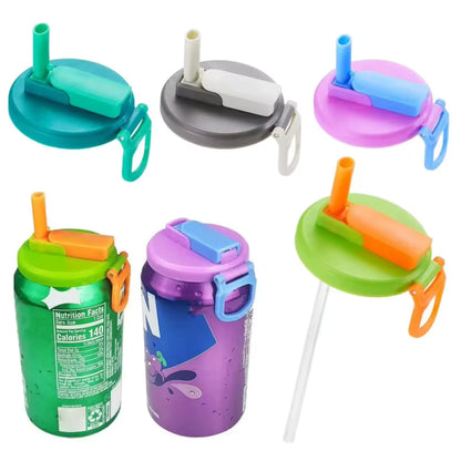 Soda Can Lid With Straw